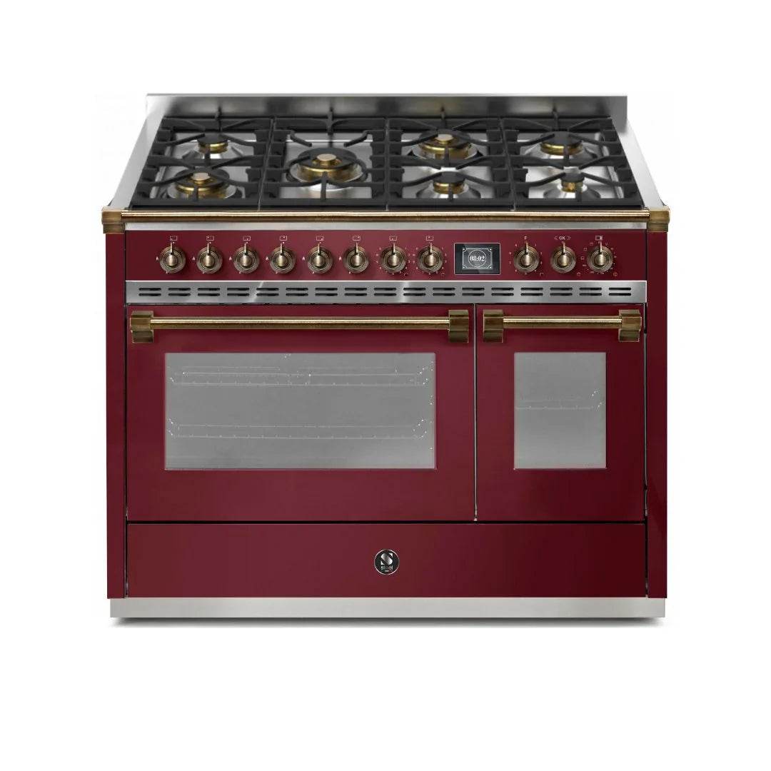 STEEL Cucine Ascot 120 cm - 7 Burners - Gas Fuel - Carvers Interiors - Cookers and Bathroom Showroom Wolverhampton
