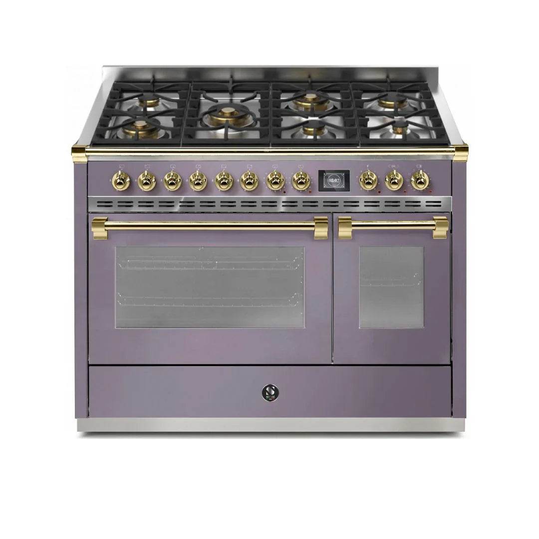 STEEL Cucine Ascot 120 cm - 7 Burners - Gas Fuel - Carvers Interiors - Cookers and Bathroom Showroom Wolverhampton