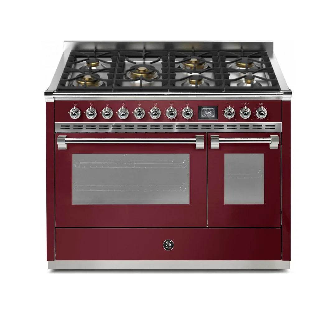 STEEL Cucine Ascot 120 cm - 7 Burners - Gas Fuel - Carvers Interiors - Cookers and Bathroom Showroom Wolverhampton