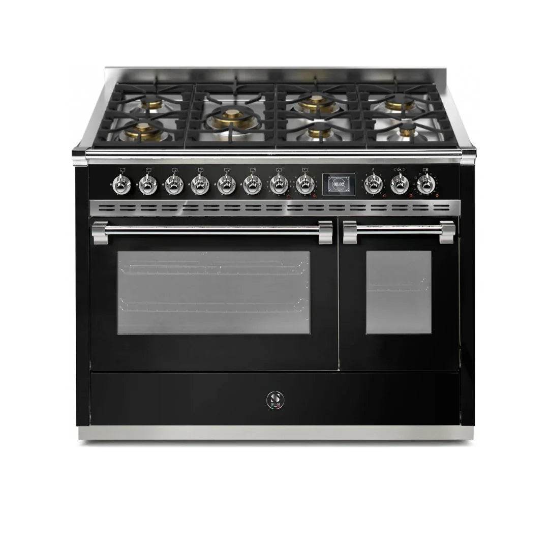 STEEL Cucine Ascot 120 cm - 7 Burners - Gas Fuel - Carvers Interiors - Cookers and Bathroom Showroom Wolverhampton