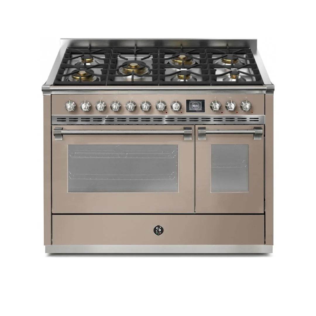 STEEL Cucine Ascot 120 cm - 7 Burners - Gas Fuel - Carvers Interiors - Cookers and Bathroom Showroom Wolverhampton