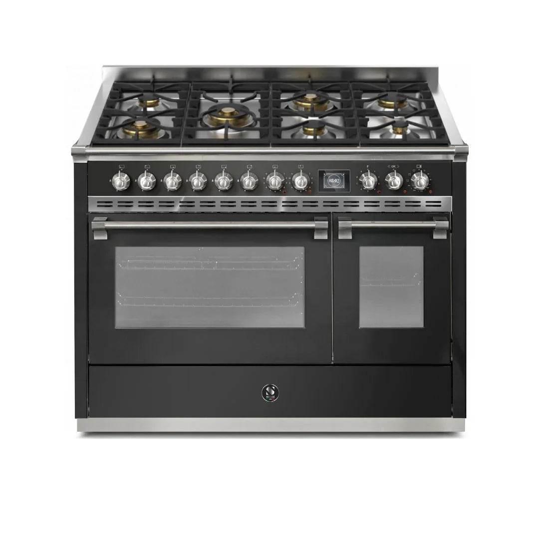 STEEL Cucine Ascot 120 cm - 7 Burners - Gas Fuel - Carvers Interiors - Cookers and Bathroom Showroom Wolverhampton