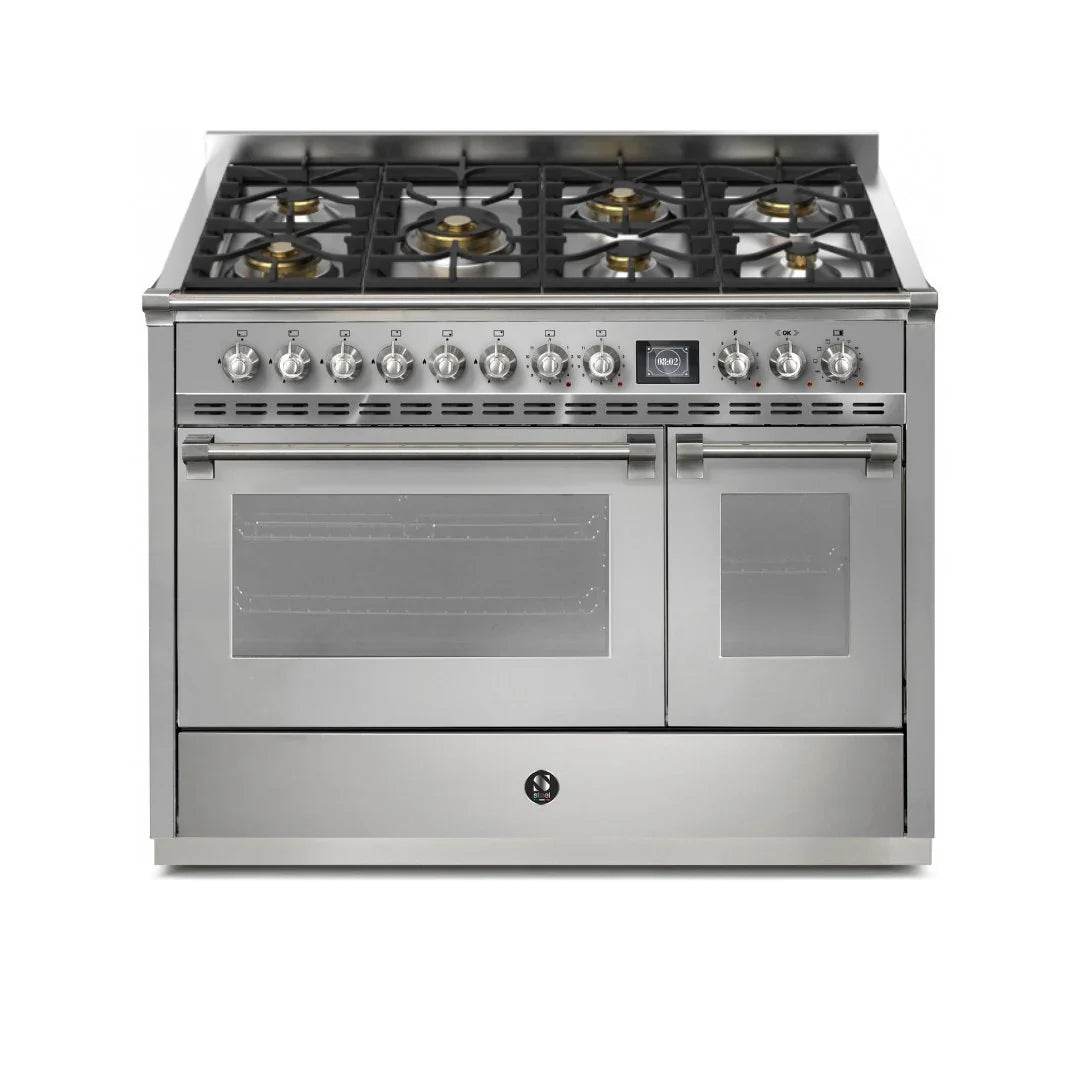 STEEL Cucine Ascot 120 cm - 7 Burners - Gas Fuel - Carvers Interiors - Cookers and Bathroom Showroom Wolverhampton