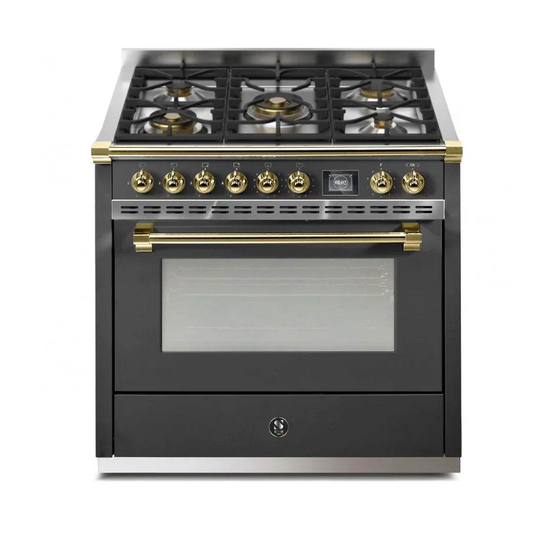 STEEL Cucine Ascot 90 cm - Gas Fuel - Carvers Interiors - Cookers and Bathroom Showroom Wolverhampton