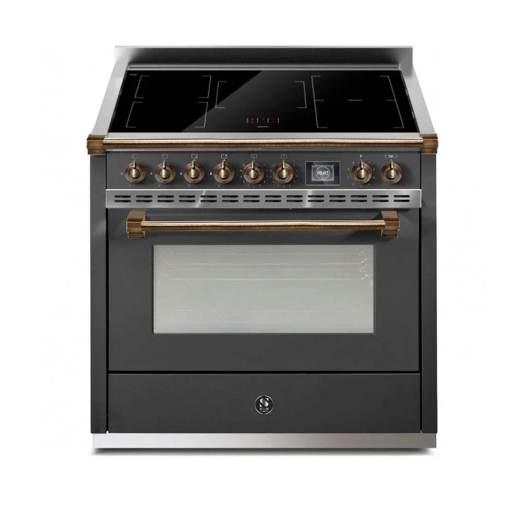 STEEL Cucine Ascot 90 cm - Induction - Carvers Interiors - Cookers and Bathroom Showroom Wolverhampton