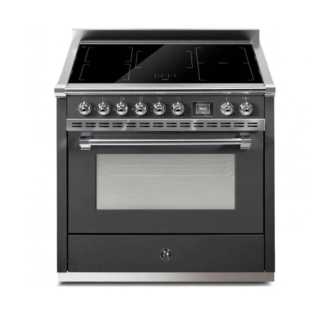 STEEL Cucine Ascot 90 cm - Induction - Carvers Interiors - Cookers and Bathroom Showroom Wolverhampton