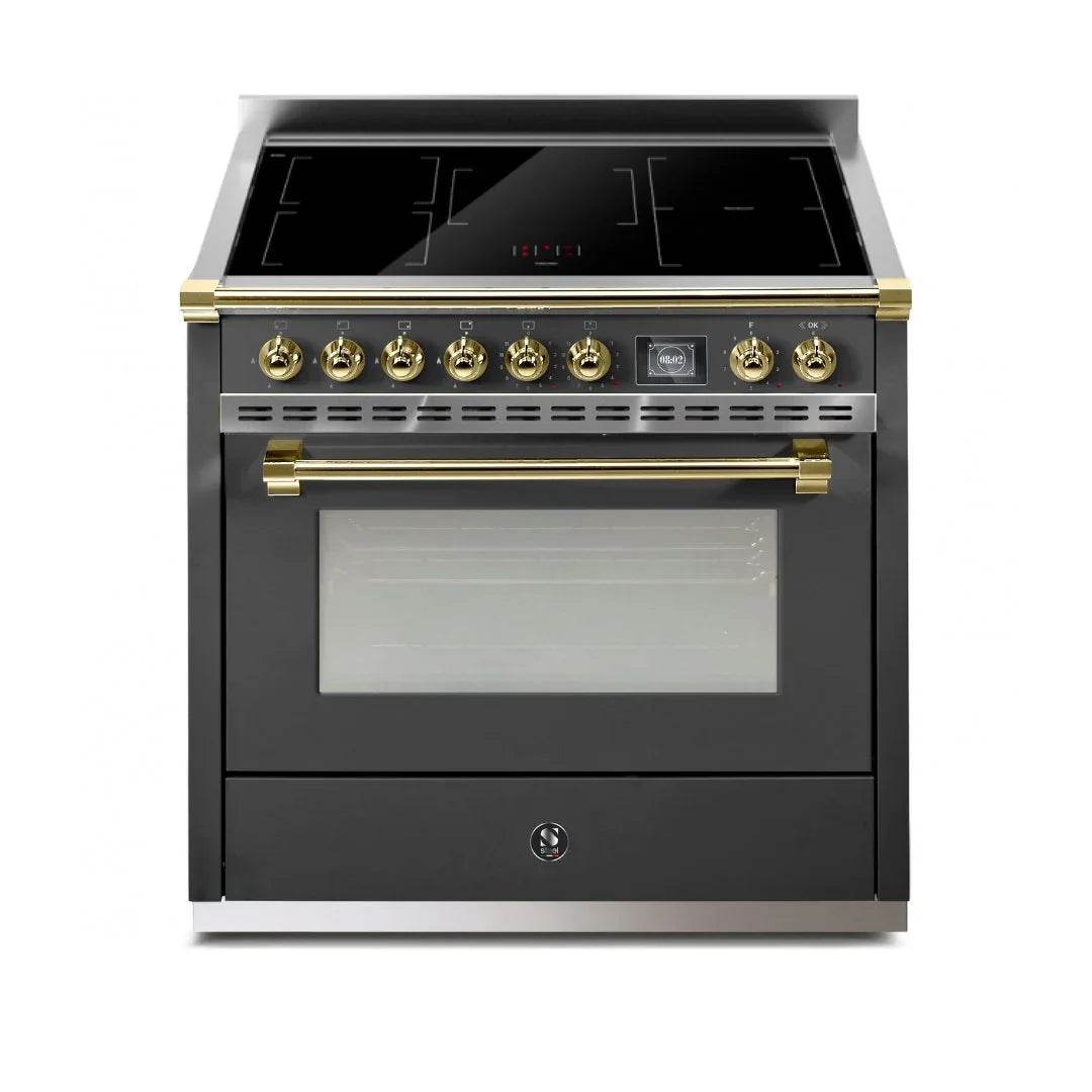 STEEL Cucine Ascot 90 cm - Induction - Carvers Interiors - Cookers and Bathroom Showroom Wolverhampton