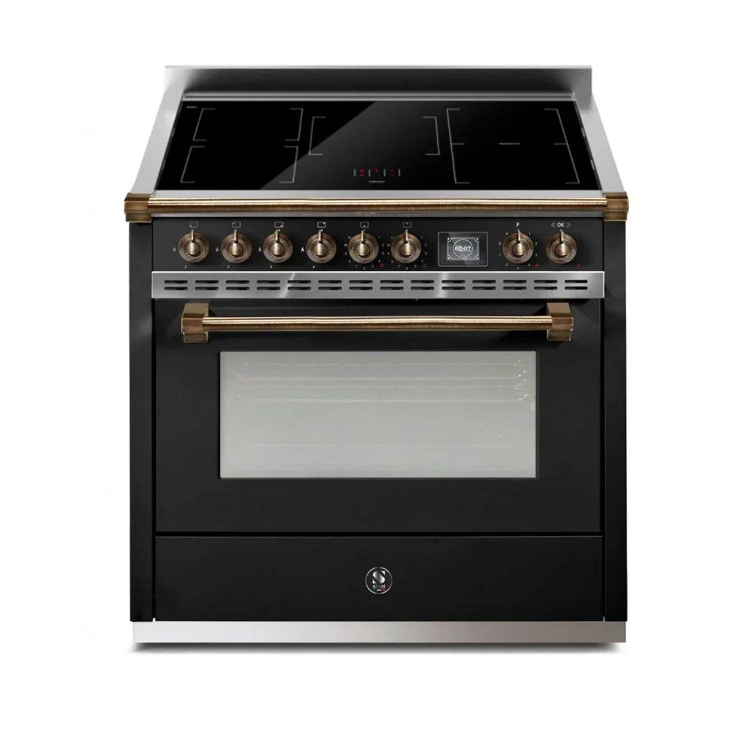 STEEL Cucine Ascot 90 cm - Induction - Carvers Interiors - Cookers and Bathroom Showroom Wolverhampton