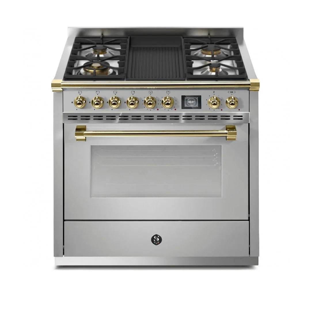STEEL Cucine Ascot 90 cm - Mixed Hobs - Carvers Interiors - Cookers and Bathroom Showroom Wolverhampton