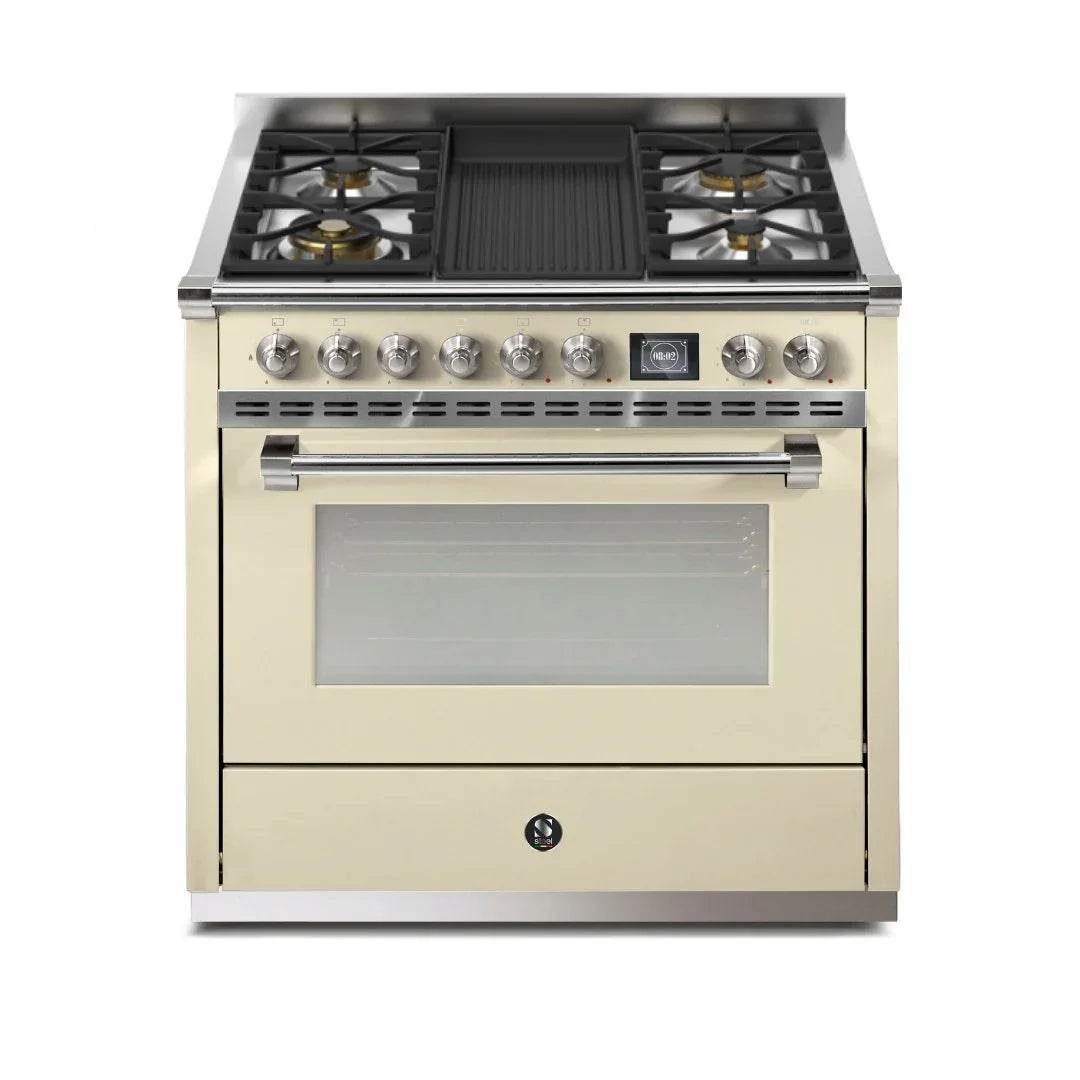 STEEL Cucine Ascot 90 cm - Mixed Hobs - Carvers Interiors - Cookers and Bathroom Showroom Wolverhampton