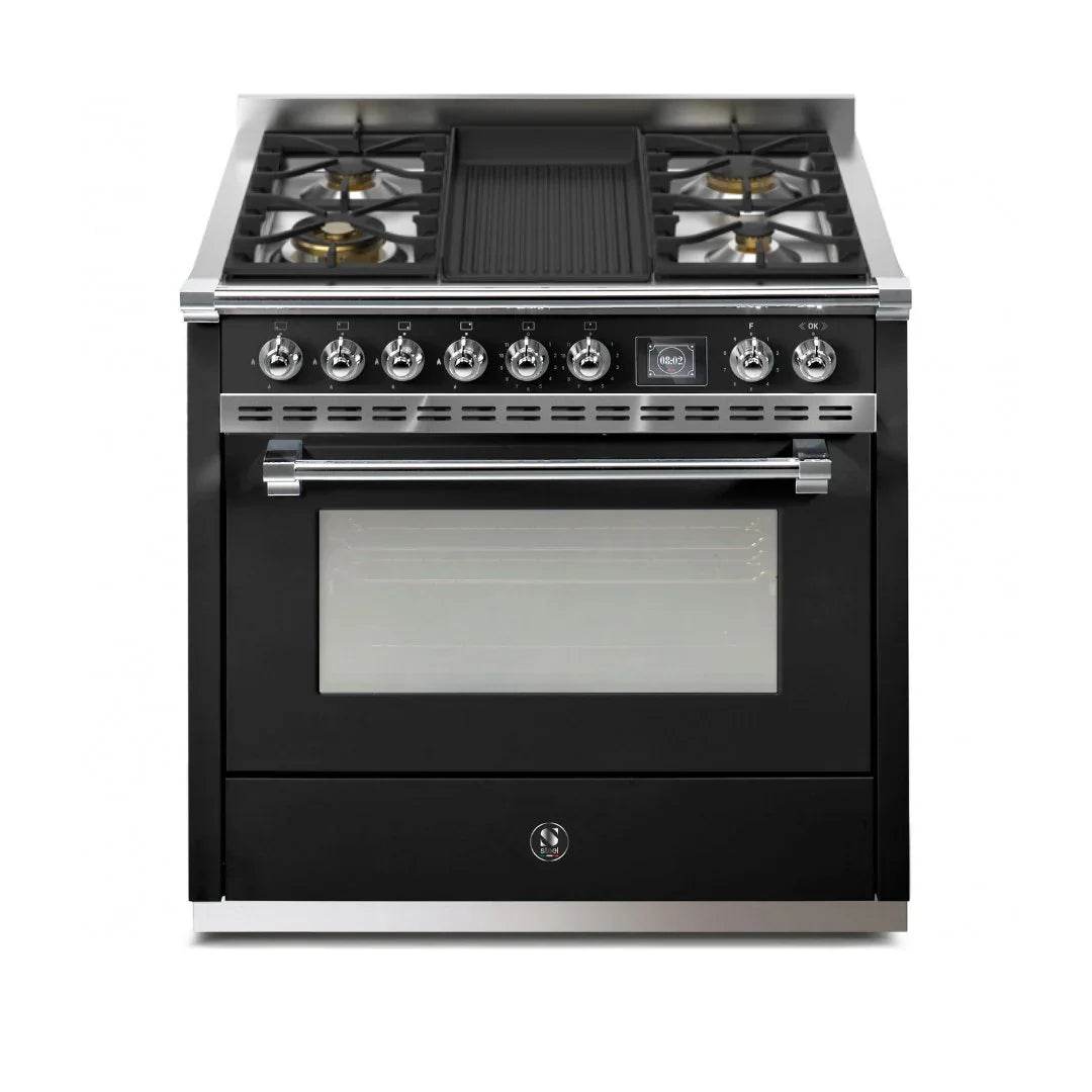 STEEL Cucine Ascot 90 cm - Mixed Hobs - Carvers Interiors - Cookers and Bathroom Showroom Wolverhampton