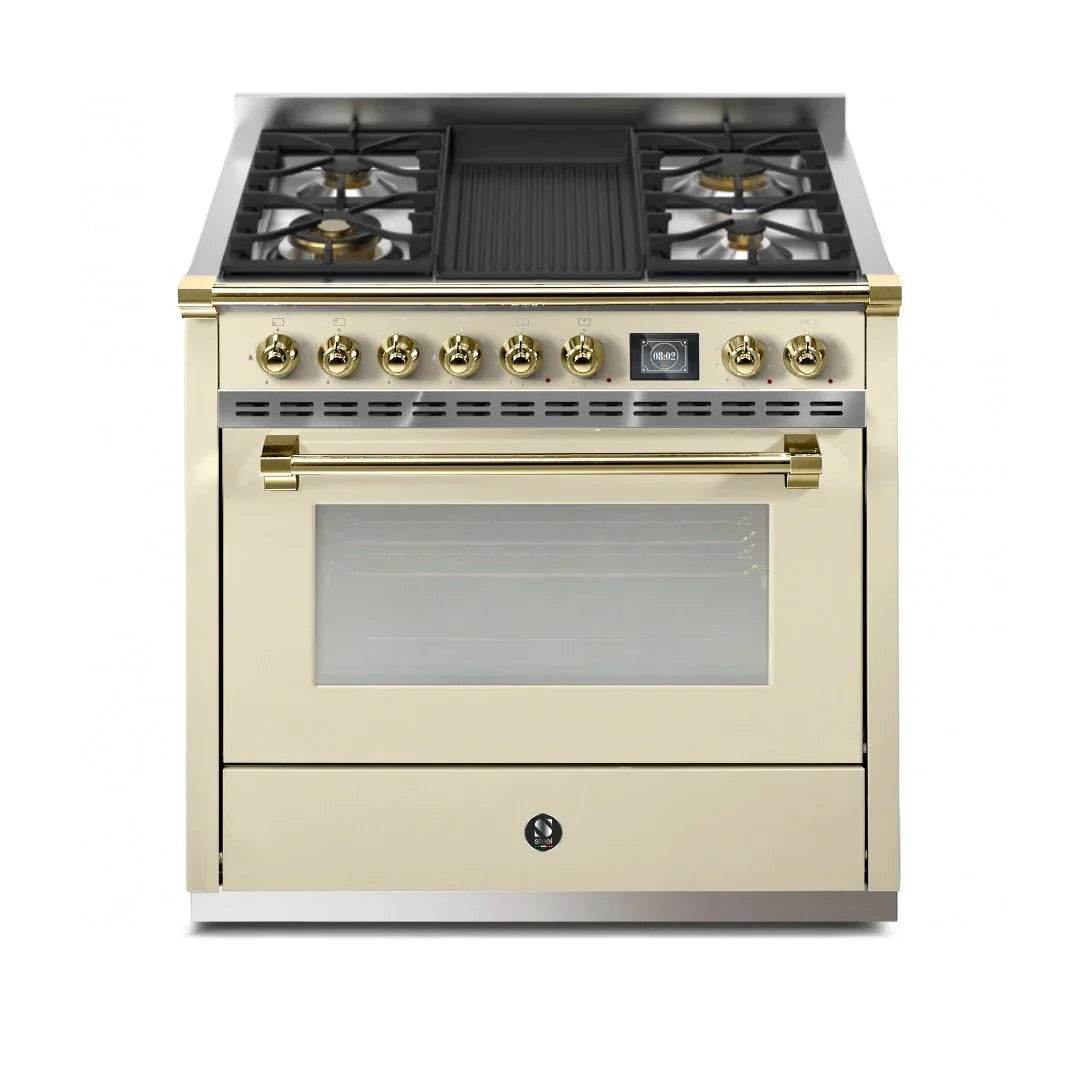 STEEL Cucine Ascot 90 cm - Mixed Hobs - Carvers Interiors - Cookers and Bathroom Showroom Wolverhampton