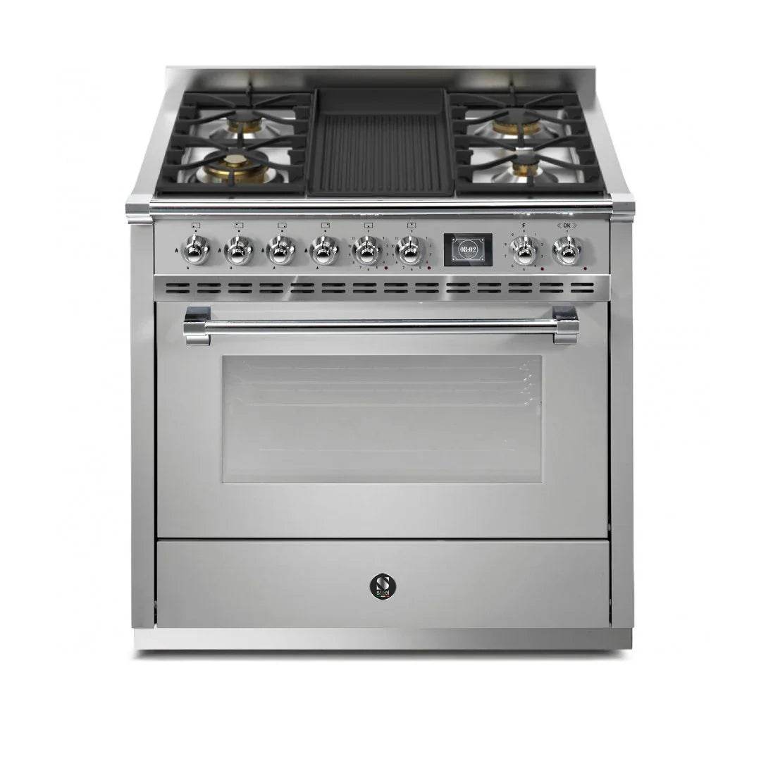 STEEL Cucine Ascot 90 cm - Mixed Hobs - Carvers Interiors - Cookers and Bathroom Showroom Wolverhampton