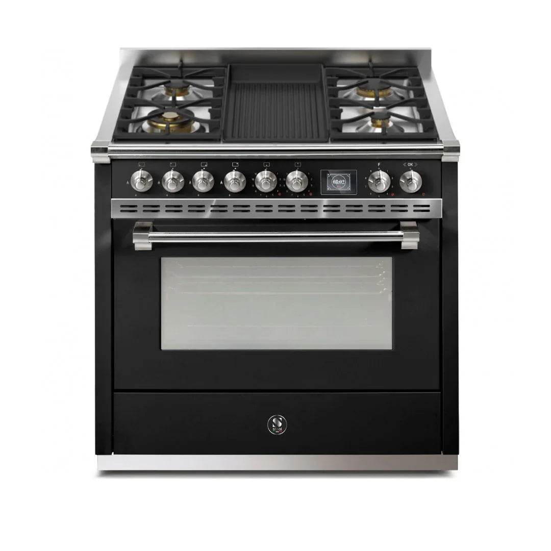 STEEL Cucine Ascot 90 cm - Mixed Hobs - Carvers Interiors - Cookers and Bathroom Showroom Wolverhampton