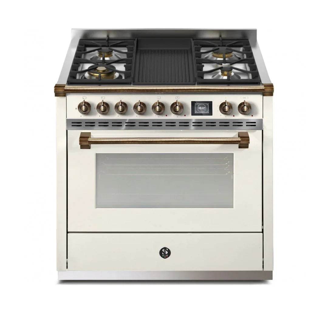 STEEL Cucine Ascot 90 cm - Mixed Hobs - Carvers Interiors - Cookers and Bathroom Showroom Wolverhampton