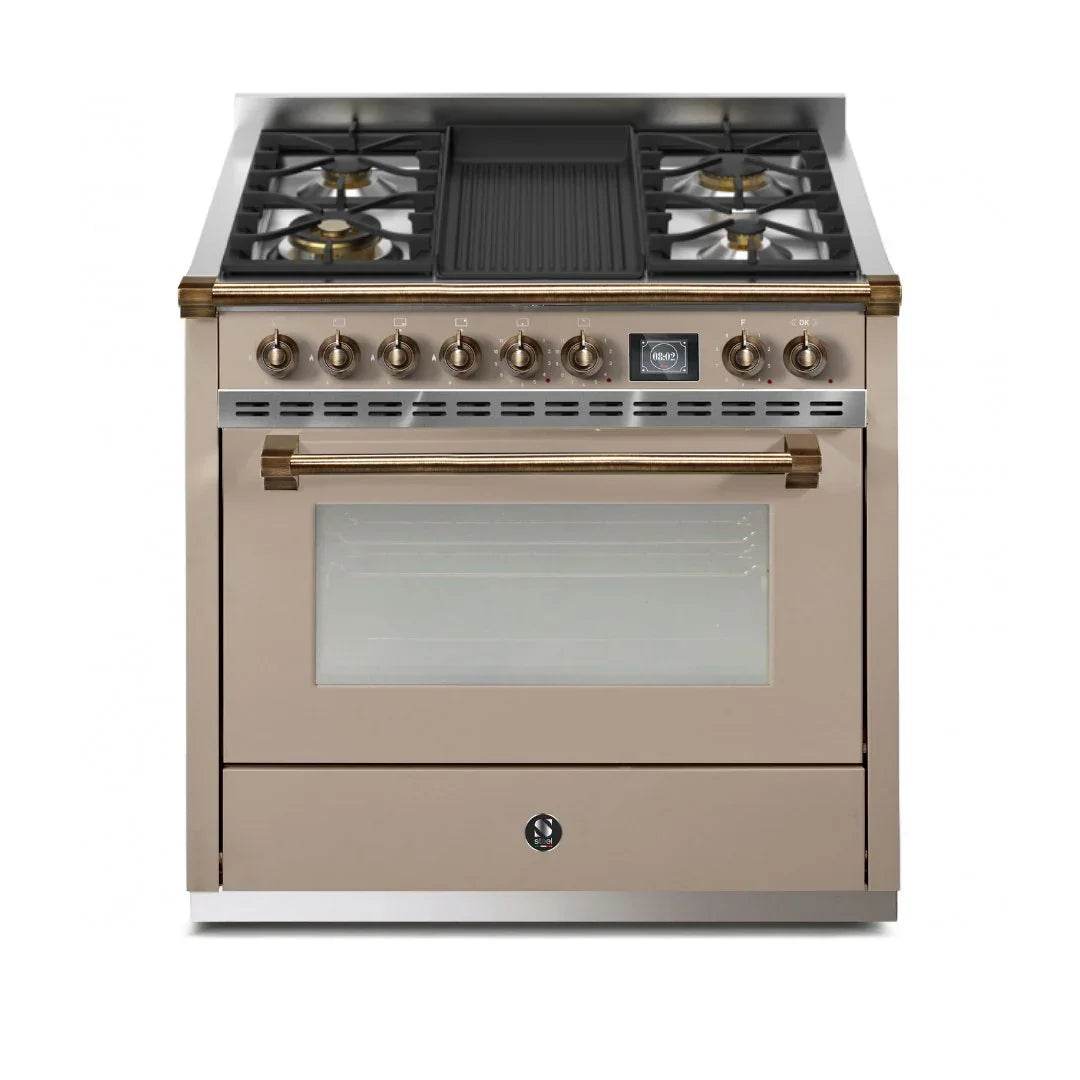 STEEL Cucine Ascot 90 cm - Mixed Hobs - Carvers Interiors - Cookers and Bathroom Showroom Wolverhampton