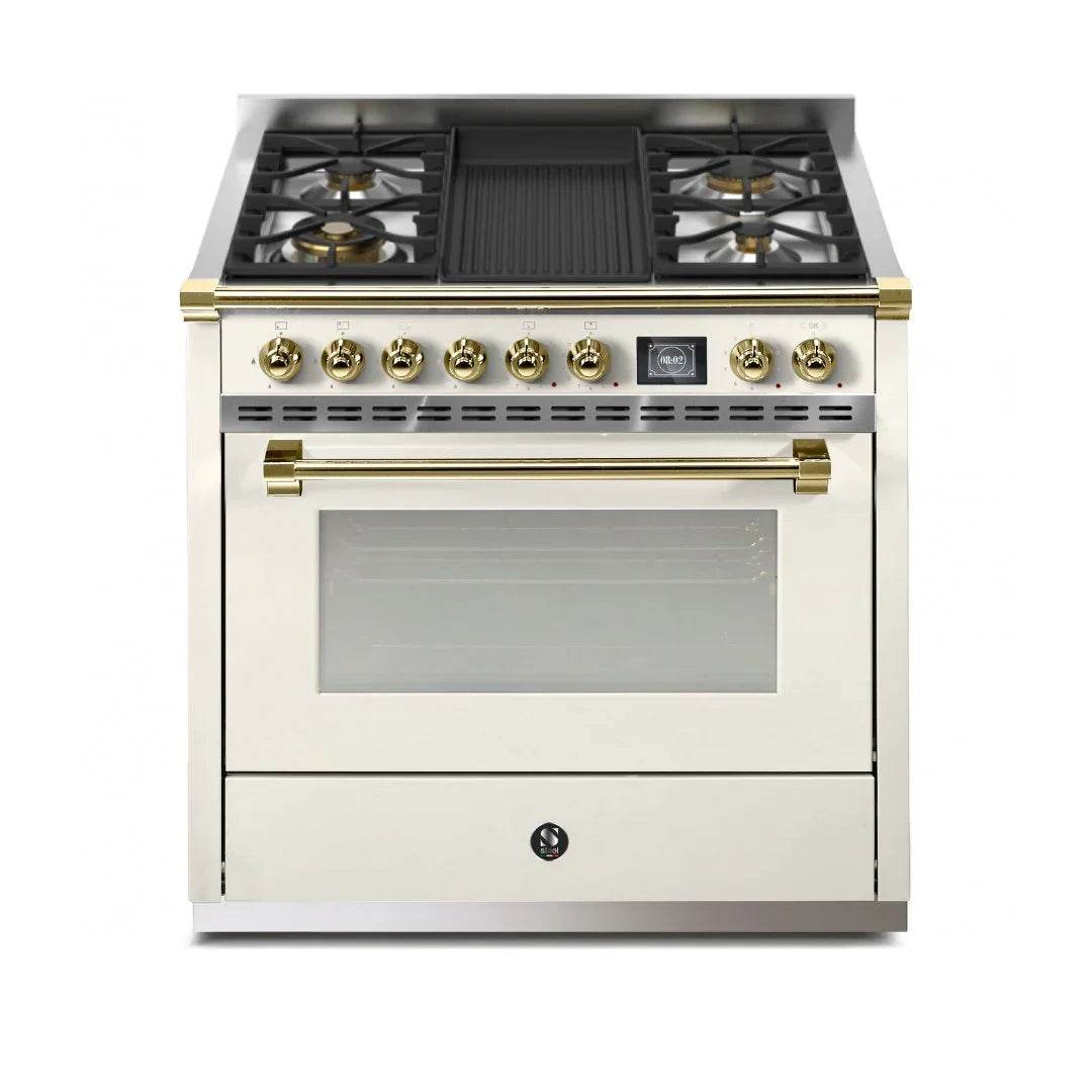 STEEL Cucine Ascot 90 cm - Mixed Hobs - Carvers Interiors - Cookers and Bathroom Showroom Wolverhampton