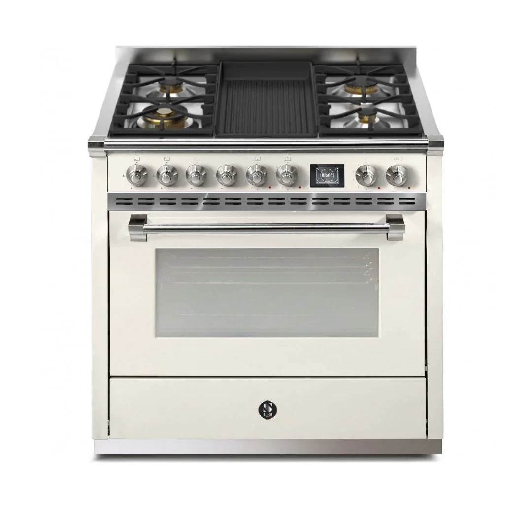 STEEL Cucine Ascot 90 cm - Mixed Hobs - Carvers Interiors - Cookers and Bathroom Showroom Wolverhampton