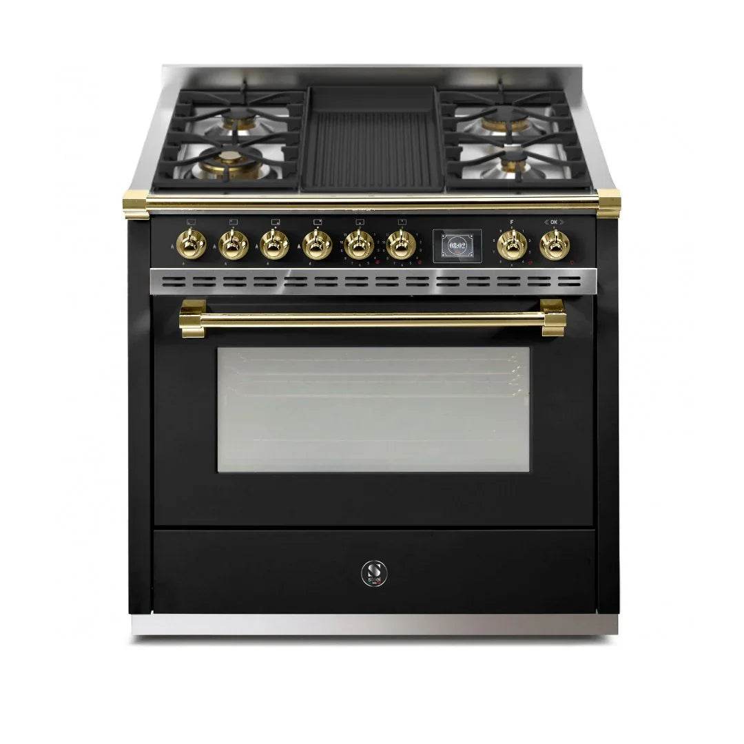 STEEL Cucine Ascot 90 cm - Mixed Hobs - Carvers Interiors - Cookers and Bathroom Showroom Wolverhampton