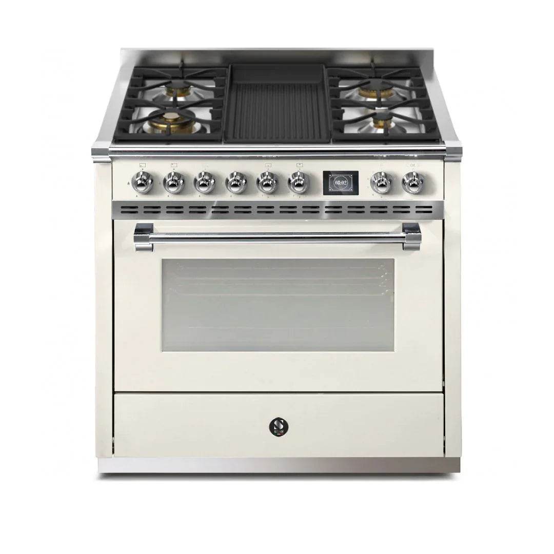 STEEL Cucine Ascot 90 cm - Mixed Hobs - Carvers Interiors - Cookers and Bathroom Showroom Wolverhampton