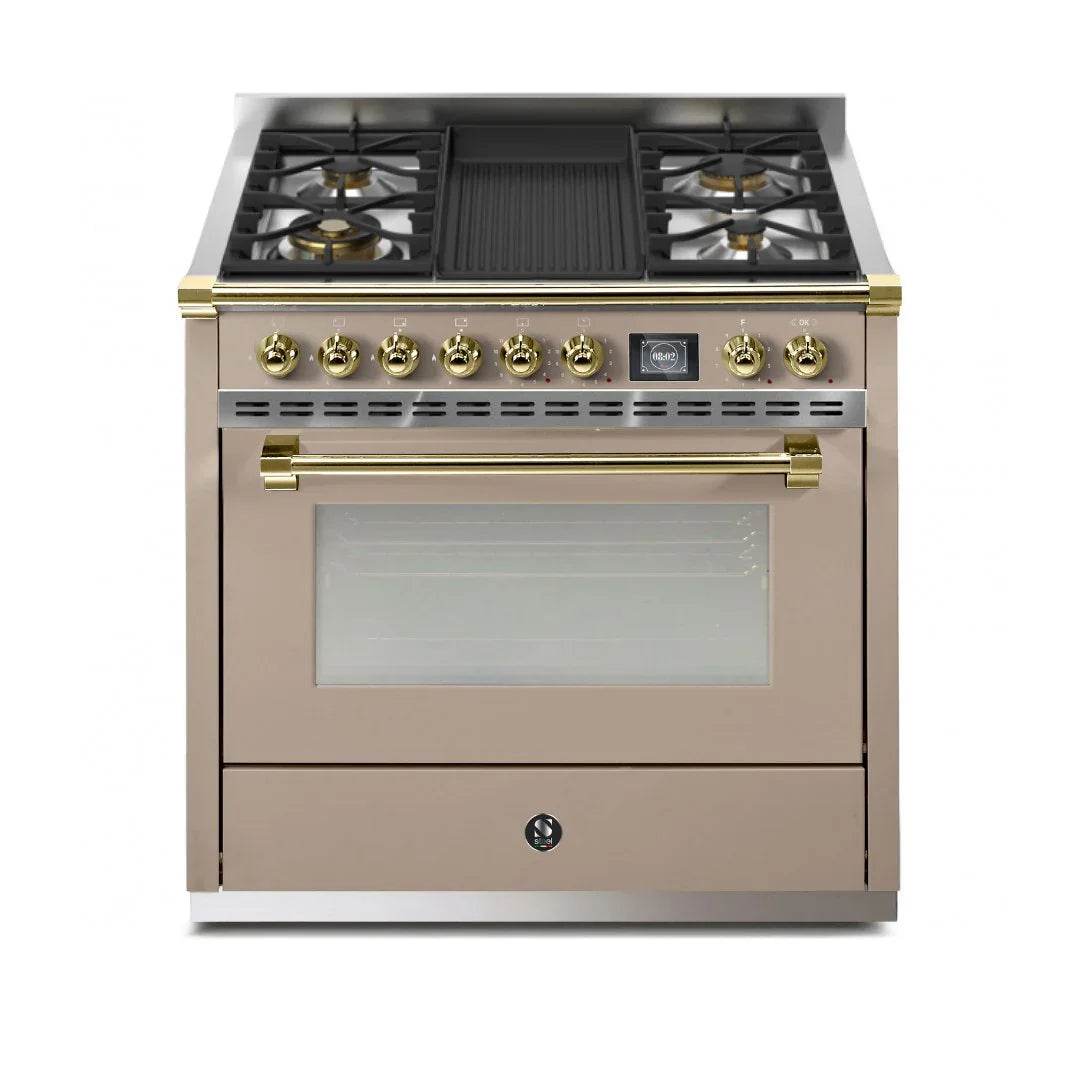 STEEL Cucine Ascot 90 cm - Mixed Hobs - Carvers Interiors - Cookers and Bathroom Showroom Wolverhampton
