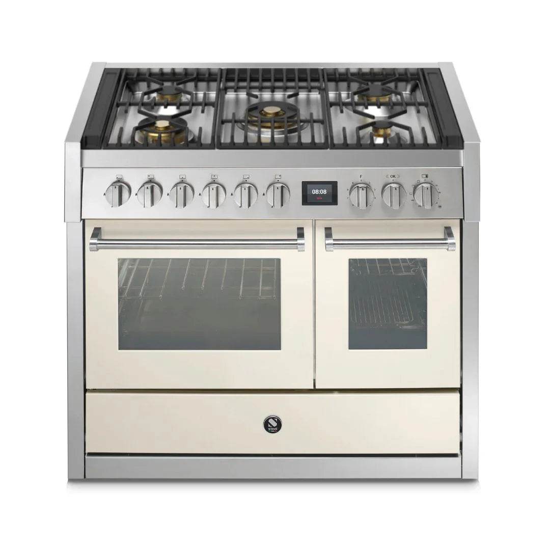 STEEL Cucine Genesi 100 cm - Double Oven - Carvers Interiors - Cookers and Bathroom Showroom Wolverhampton