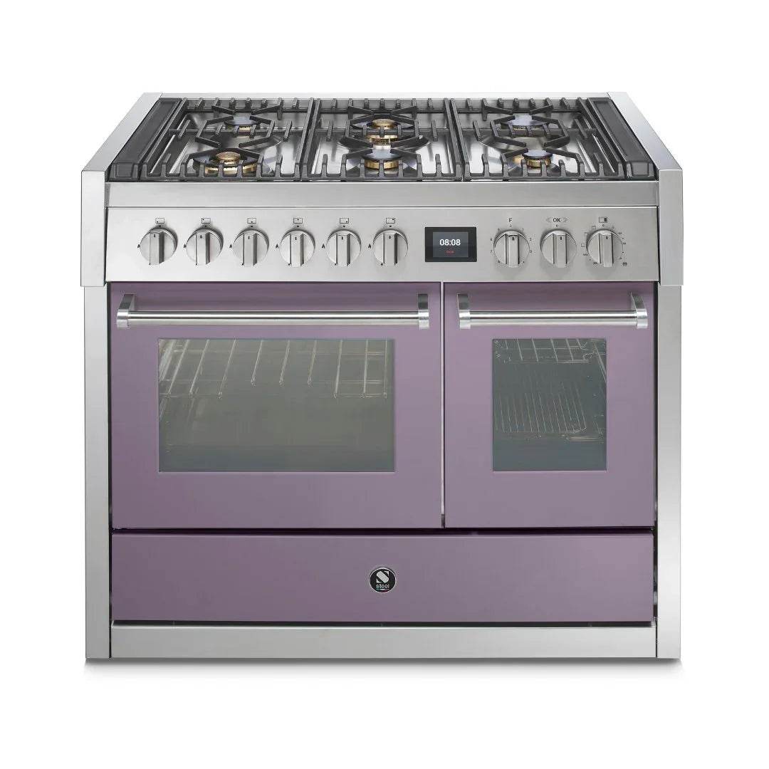 STEEL Cucine Genesi 100 cm - Double Oven - Carvers Interiors - Cookers and Bathroom Showroom Wolverhampton