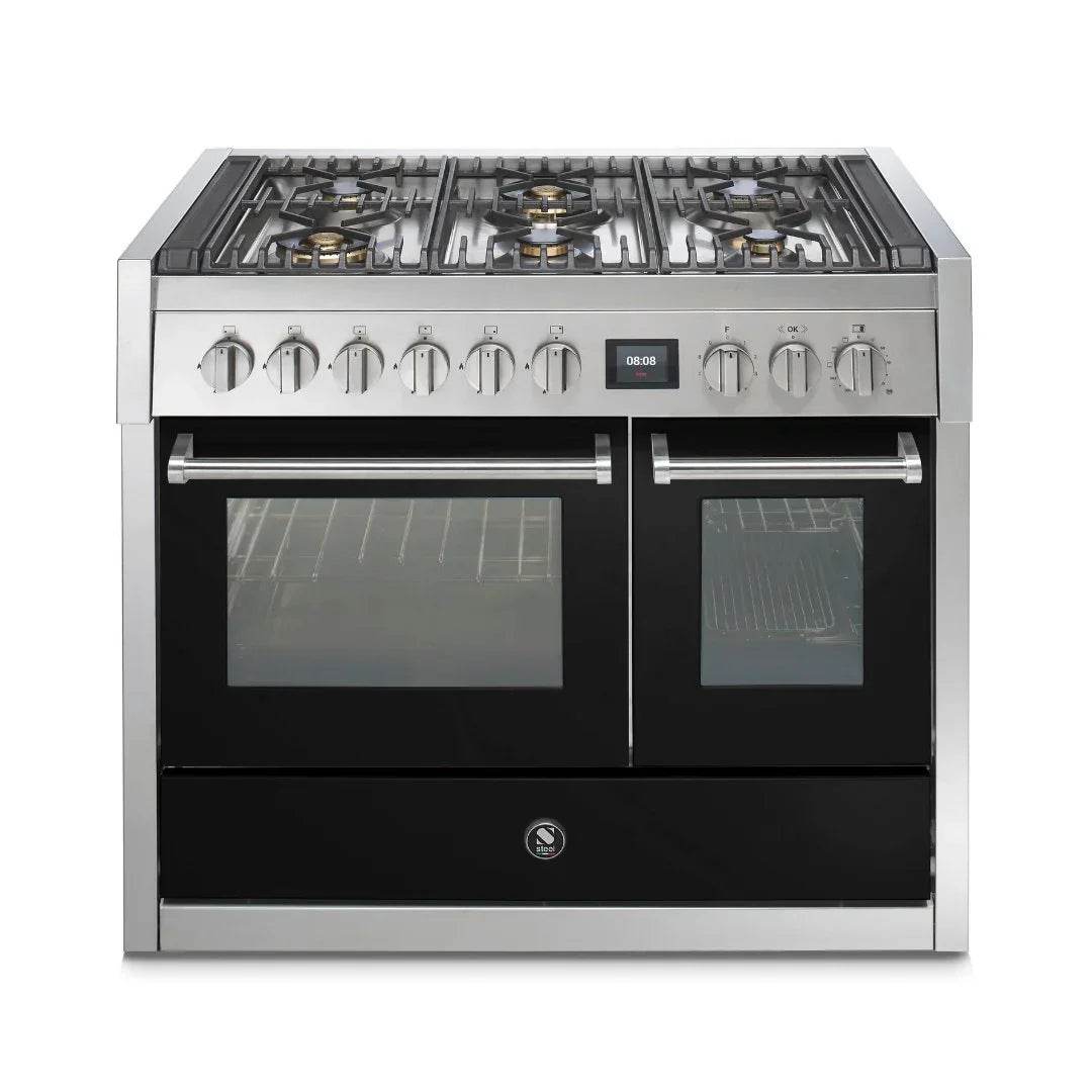 STEEL Cucine Genesi 100 cm - Double Oven - Carvers Interiors - Cookers and Bathroom Showroom Wolverhampton