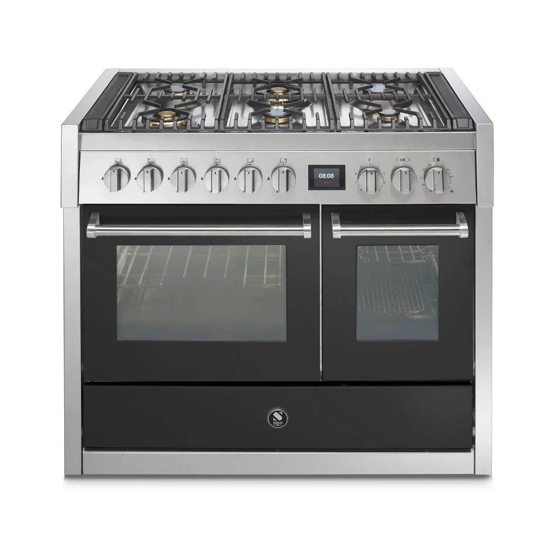 STEEL Cucine Genesi 100 cm - Double Oven - Carvers Interiors - Cookers and Bathroom Showroom Wolverhampton