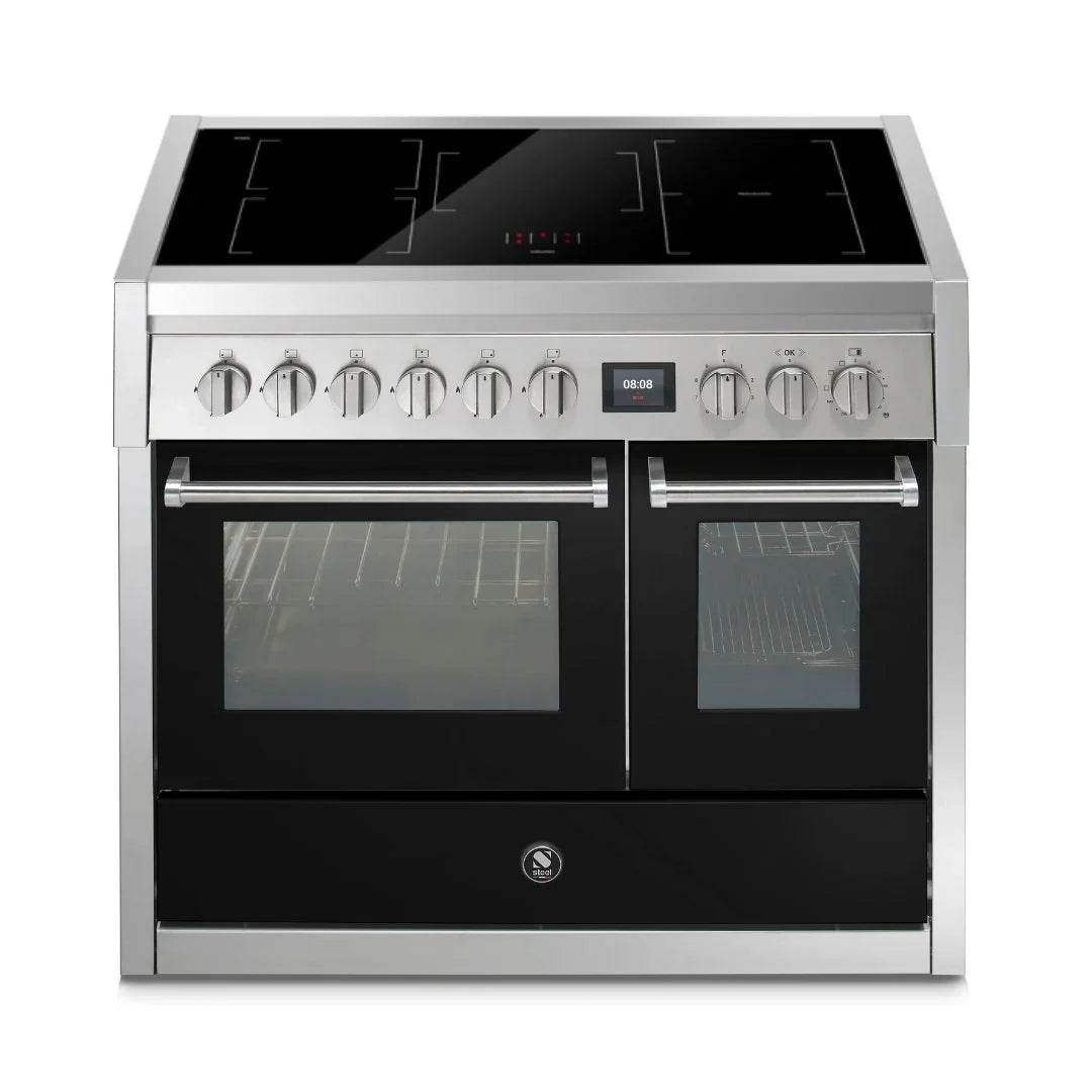 STEEL Cucine Genesi 100 cm - Double Oven - Carvers Interiors - Cookers and Bathroom Showroom Wolverhampton