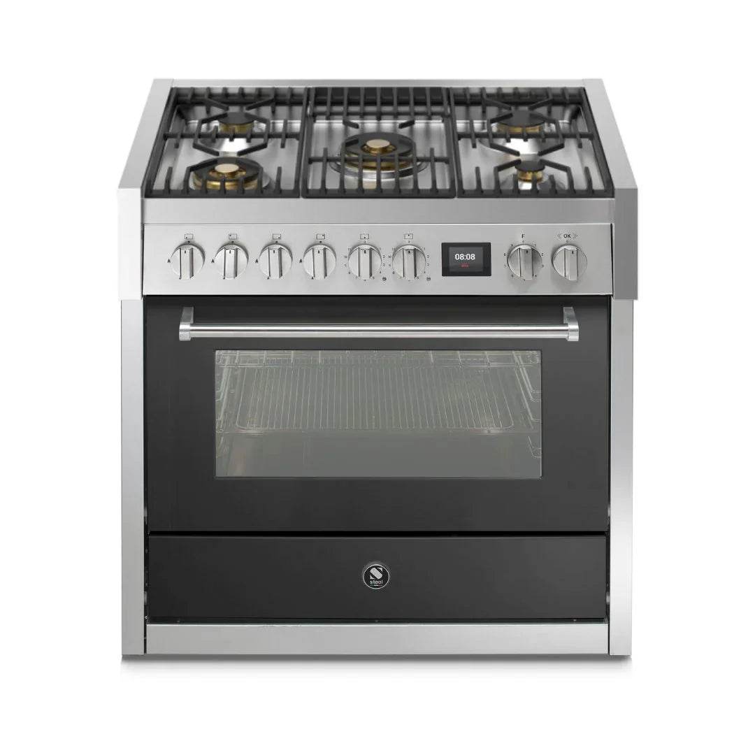 STEEL Cucine Genesi 90 cm - Carvers Interiors - Cookers and Bathroom Showroom Wolverhampton