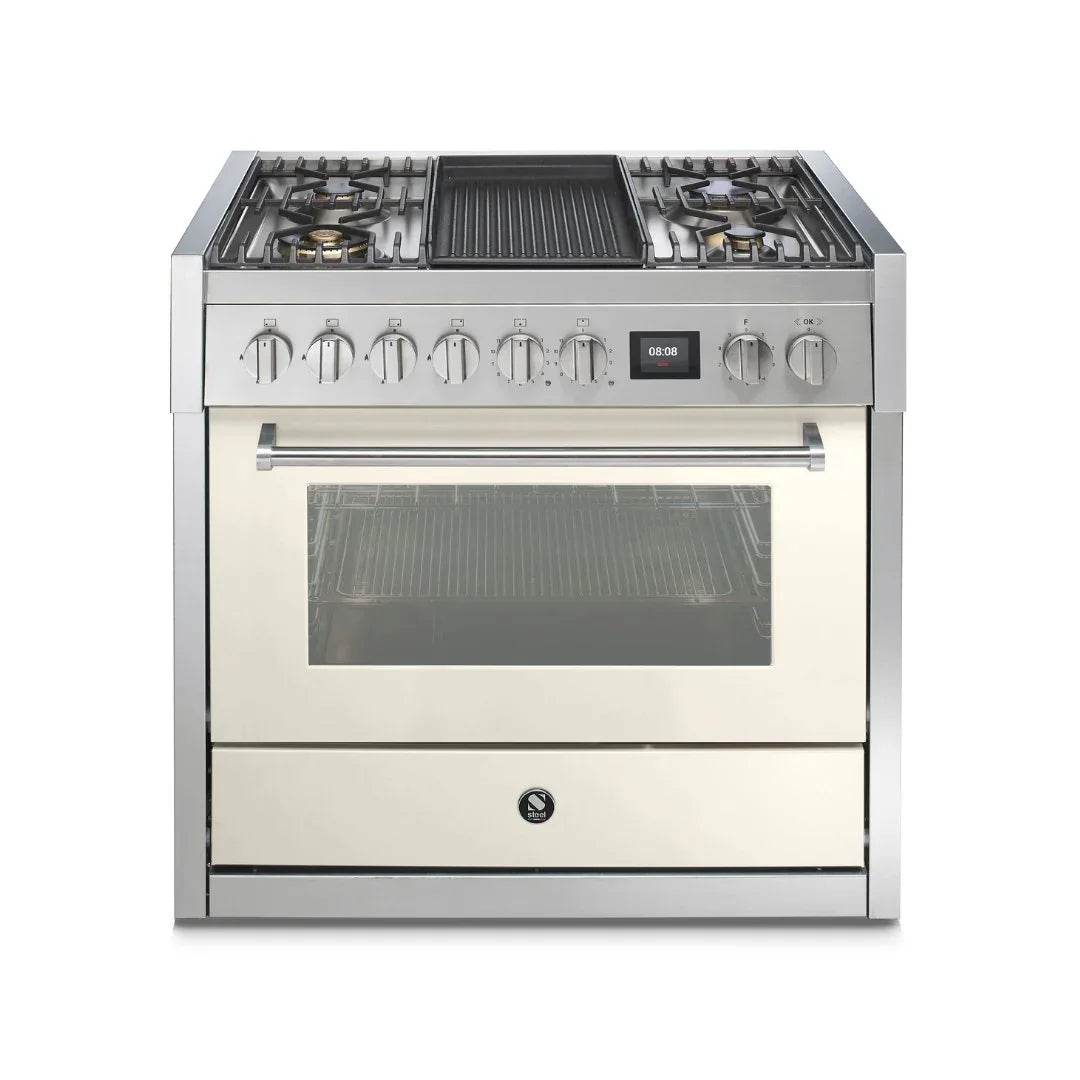 STEEL Cucine Genesi 90 cm - Carvers Interiors - Cookers and Bathroom Showroom Wolverhampton