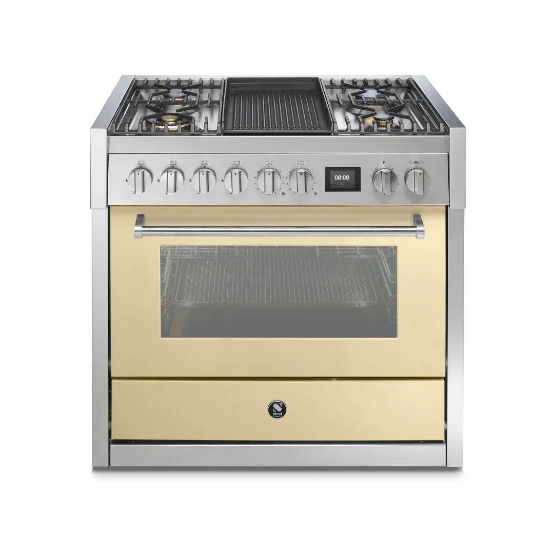 STEEL Cucine Genesi 90 cm - Carvers Interiors - Cookers and Bathroom Showroom Wolverhampton