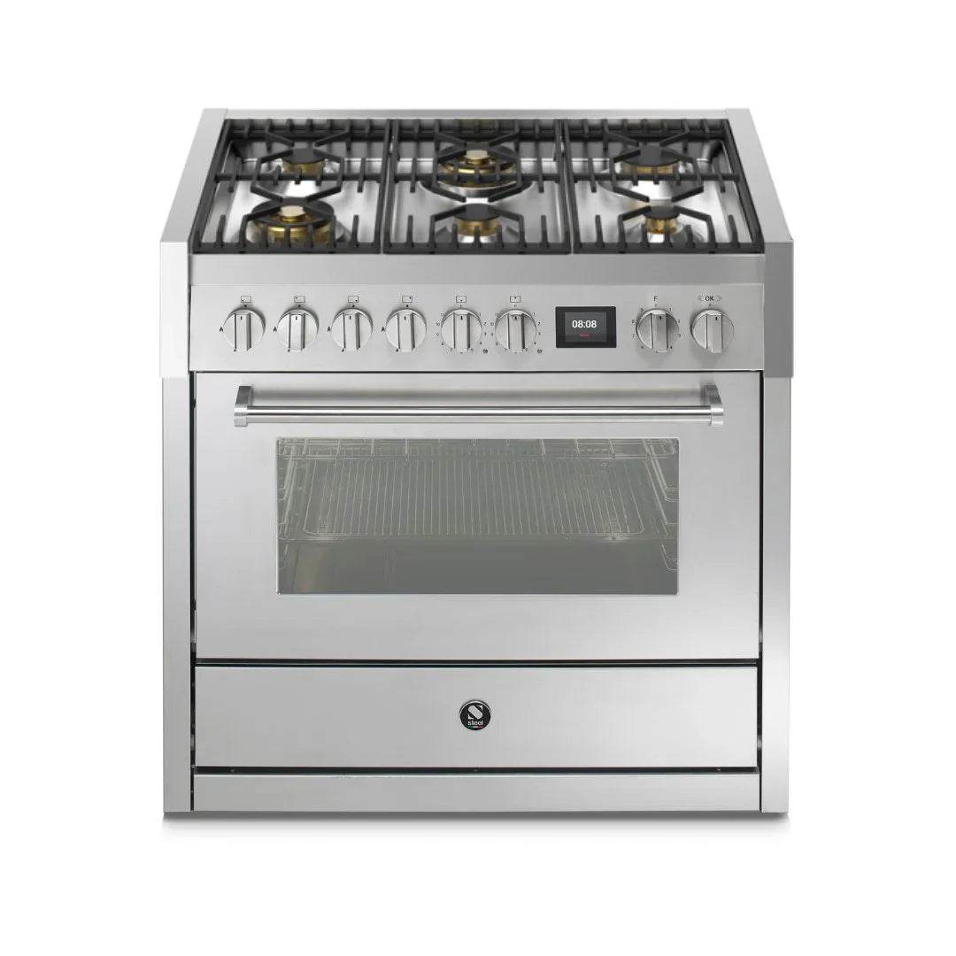 STEEL Cucine Genesi 90 cm - Carvers Interiors - Cookers and Bathroom Showroom Wolverhampton