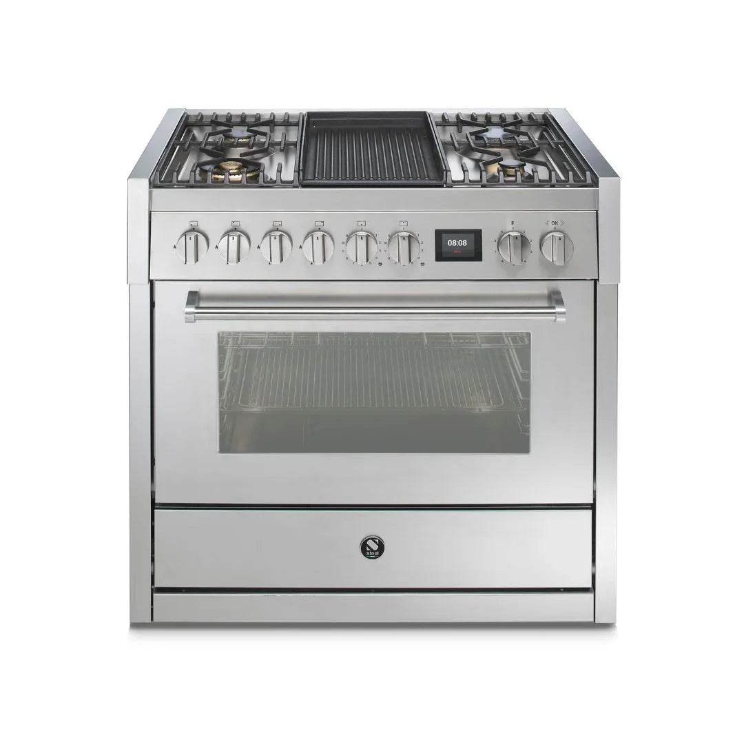 STEEL Cucine Genesi 90 cm - Carvers Interiors - Cookers and Bathroom Showroom Wolverhampton